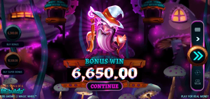 Fire Gnomes 2 Magic Wheel - ბონუს გამარჯვება