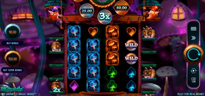 Fire Gnomes 2 Magic Wheel - მთავარი სათამაშო ეკრანი