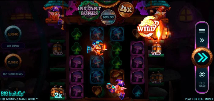 Fire Gnomes 2 Magic Wheel - სიმბოლოების ცხრილი